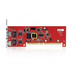 Biamp Tesira AVB-1 - AVB сетевая карта с поддержкой до 420x420 аудиоканалов. Основной и резервный порты